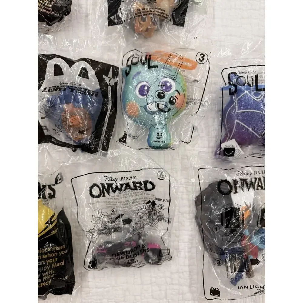 McDonald's Happy Meal Toys Lot Disney Pixar Soul & Onward Sealed